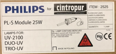 Cintropur Vervanglamp 25 W UV 2100 - FWUVLAMP2100