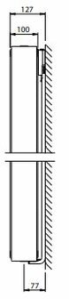 Stelrad Vertex Verticale radiator H1800 - T22 - L500 (1980 Watt) 