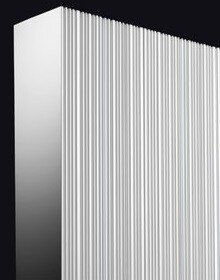 Vasco Bryce V100 Verticale Aluminium Radiator H2000 B600 (2391 Watt) - witte structuurlak S600