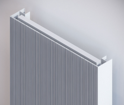 Vasco Bryce V100 Verticale Aluminium Radiator H1800 B450 (1644 Watt) - witte structuurlak S600