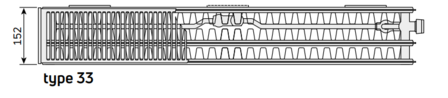 Radson radiator Integra  FLEX 8C  NEW H600 L0700 T33 (1649 W) 