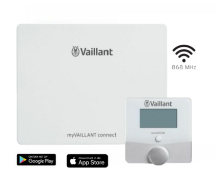 Vaillant set sensoROOM VRT 51f + myVAILLANT connect internetmodule VR 940f - Slimme thermostaat