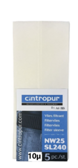 Cintropur Filtervlies 10 &micro;m (5 stuks) Voor de NW25 - FWVC010NW250