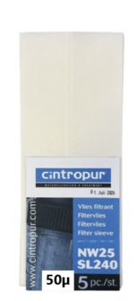 Cintropur Filtervlies 50&micro;m (5 stuks) Voor de NW25 - FWVC050NW250