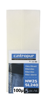 Cintropur Filtervlies 100&micro;m (5 stuks) Voor de NW25 - FWVC100NW250