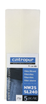 Cintropur STANDAARD Filtervlies 25&micro;m (5 stuks) Voor de NW25 - FWVCO25NW250