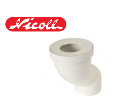 Nicoll WC Aansluitstuk Regelbaar 90 mm  PWORS