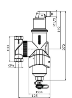 Spirotech Combi lucht- en vuilafscheider 3/4&quot;