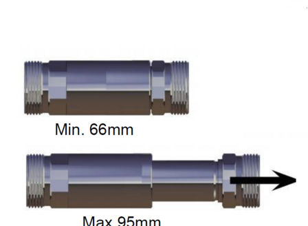 uitschuifbare reparatie koppeling voor 3/4&quot; Euroconus