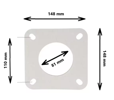 Vuurvaste branderdichting 5 mm