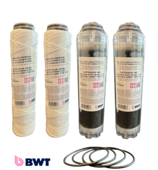 BWT &#039;RAIN set vervangfilters (2 x fijn + 2 x kool) voor Pluvio 500 ST Regenwaterfilter van na 2015