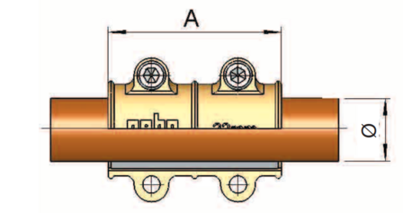 Rapid aftak T-STUK  1&frac14;&quot;-1&quot;F-1&frac14;&quot; (voor stalen buis 5/4&quot;)