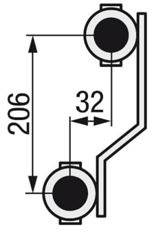 set messing Vloerverwarmingscollector 1&frac14;&quot; met 19 Kringen Collector 1&frac14;&quot;  incl  Debietmeters 