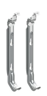 set wandbeugels voor paneelradiator H400 met bovenrooster