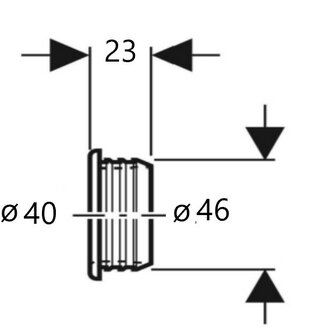 Geberit Dichting voor aansluitstuk PE 46/40 mm 152.496.00.1