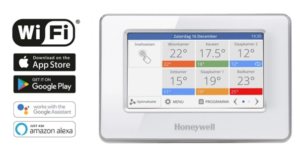 Honeywell Resideo Evohome Basispakket met Wifi en Kleurenscherm ATP921R3100 kopen? - Verwarming Shop