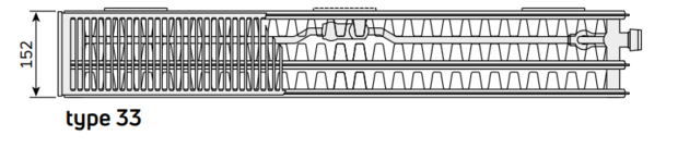 Radson radiator Integra  FLEX 8C  H900 L0700 T33 ( 2282 Watt) - NIEUW MODEL