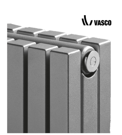 Vasco Verticale Design Radiator Carre CPVN2-ZB H1800 B655 Wit RAL 9016  (2582 Watt)