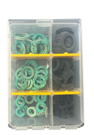 Assortiment Fiber en rubber Dichtingen  Water (120 stuks)