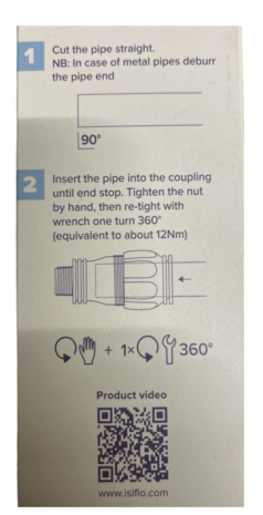 ISIFLO universele flexi adapter sprint puntstuk 20-27mm 3/4"m