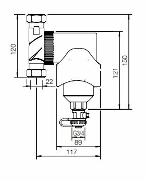 Spirotech Spirotrap MBC 28 COMPACT Vuilafscheider