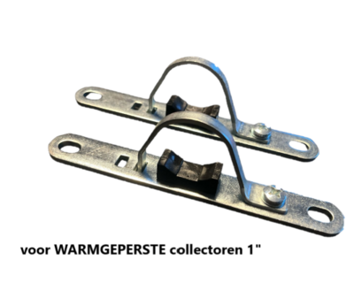 Tiemme set Enkele Collectorbeugel 1" (2 stuks) voor warmgeperste collectoren